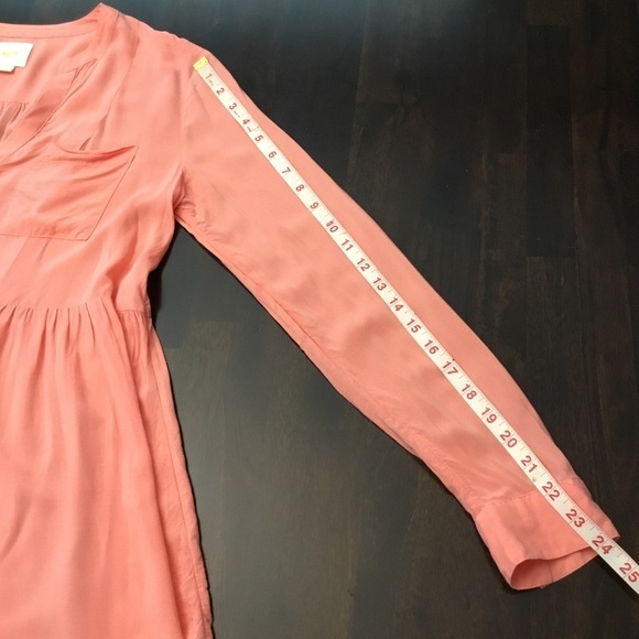 Anthropologie Maeve Laiken Henley Blouse Size 6 - Picture 7 of 9